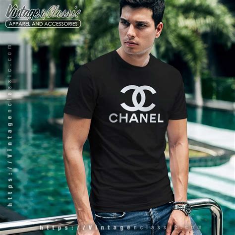 t-shirt logo chanel|vintage Chanel t shirt.